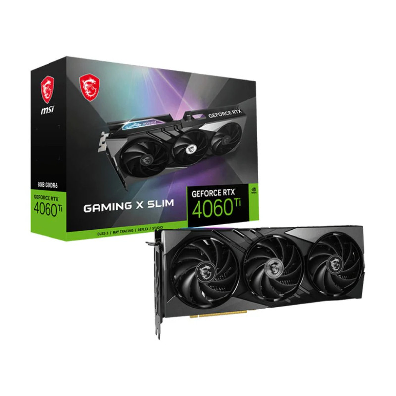 MSI GeForce RTX 4060 Ti Gaming X Slim 8G Graphics Card - كرت شاشة